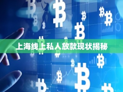 上海线上私人放款现状揭秘